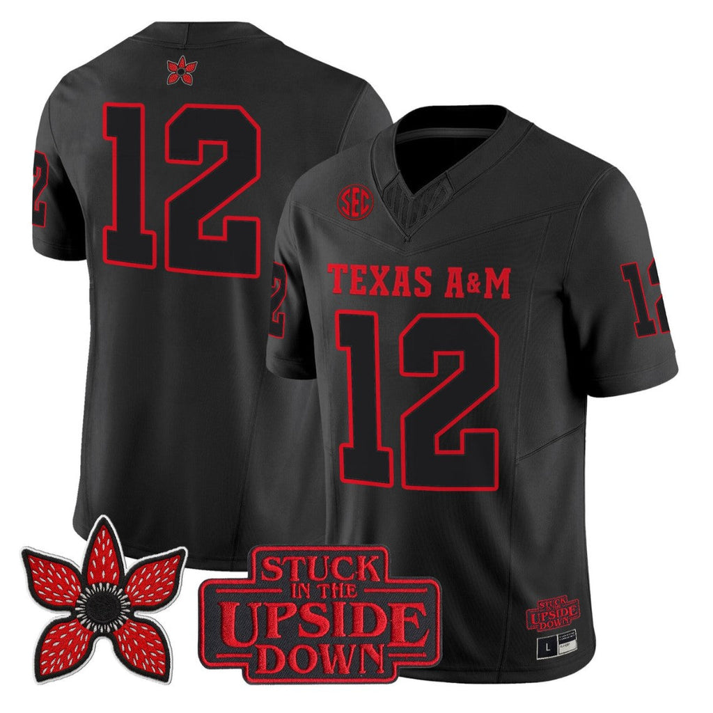 12th Man Jersey #12 Texas A&M Aggies Stranger Things Edition Limited Stitched