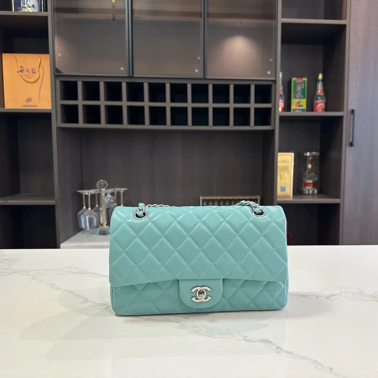 Sheepskin Caviar Grain Wallet Crossbody Designer Shoulder Bag for Women