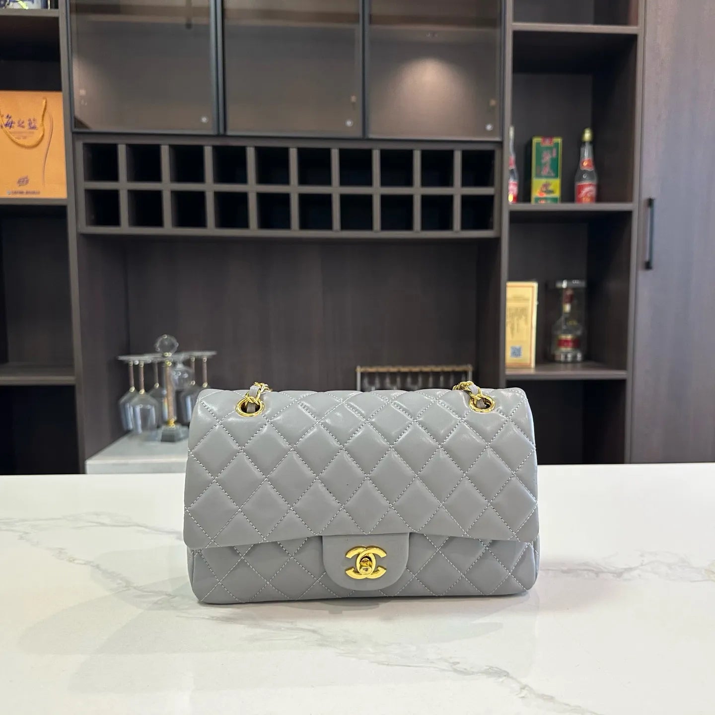 Sheepskin Caviar Grain Wallet Crossbody Designer Shoulder Bag for Women