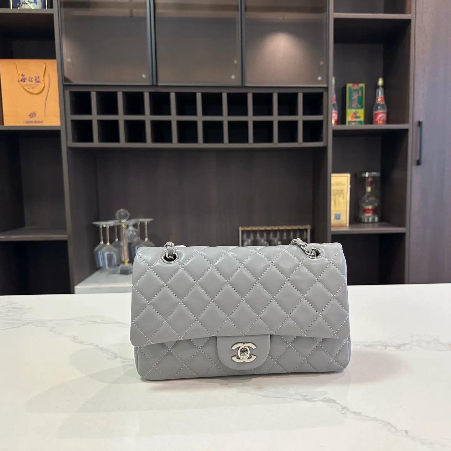 Sheepskin Caviar Grain Wallet Crossbody Designer Shoulder Bag for Women