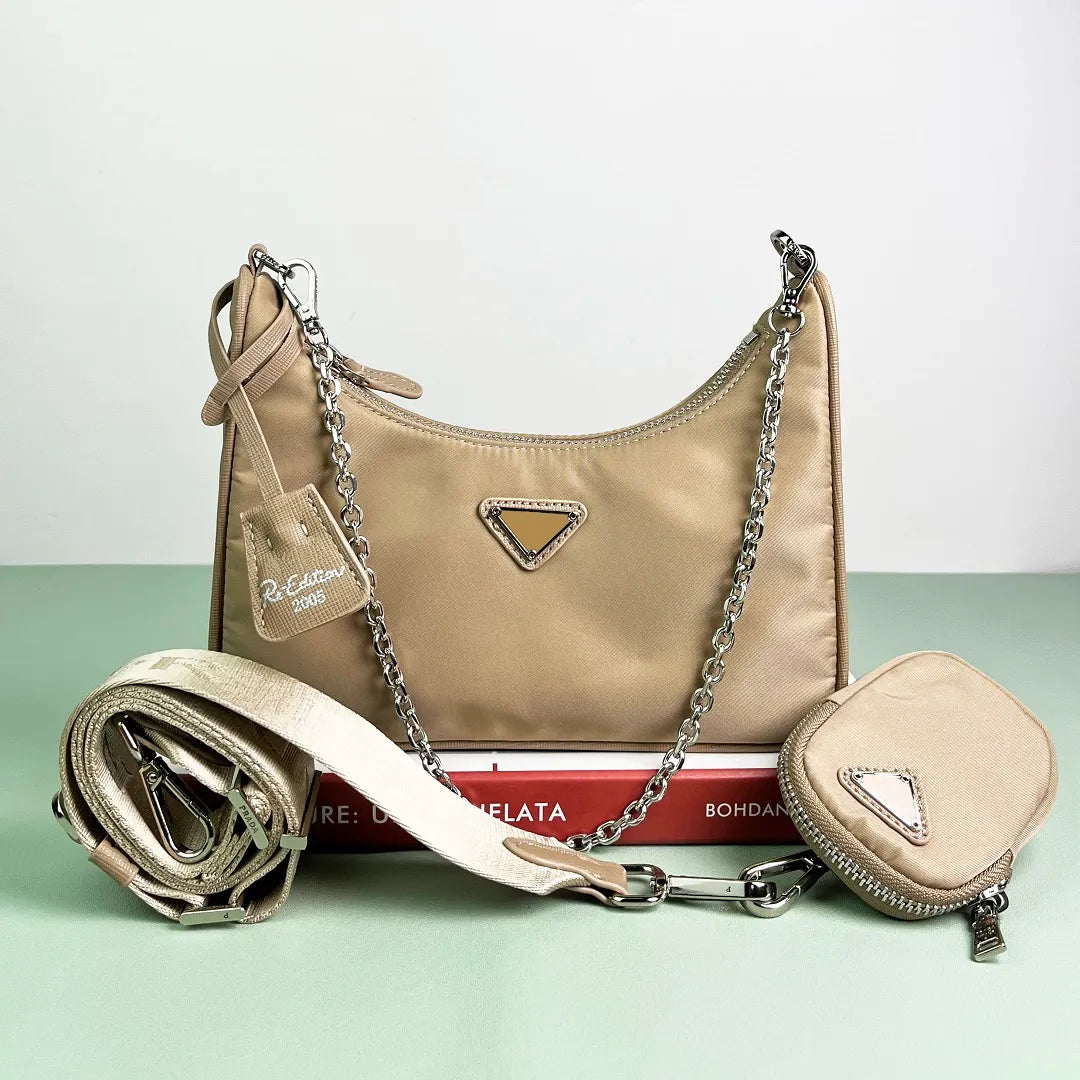 Women’s Luxury Bags High Quality Leather Shoulder Armpit Purse Set