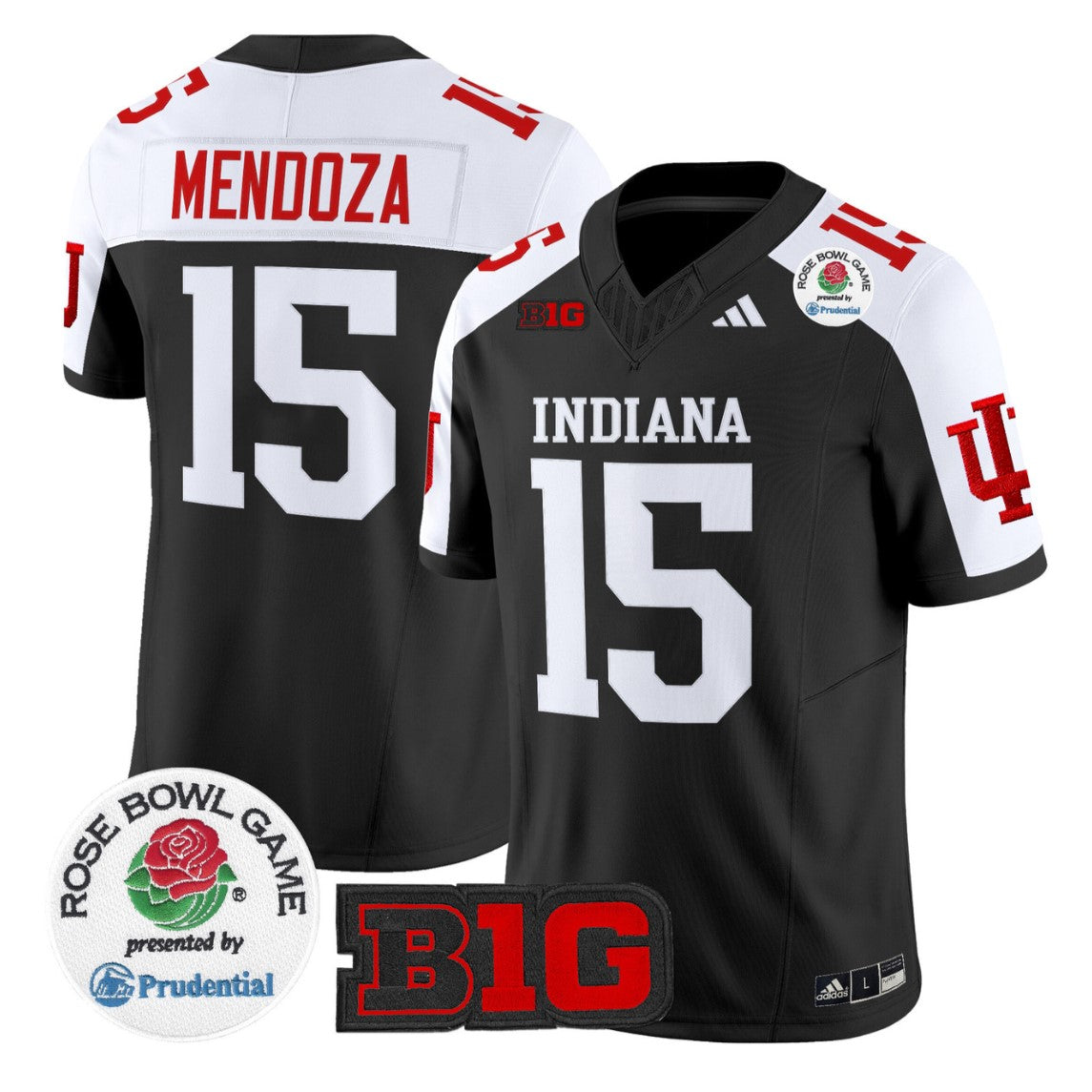 #15 Fernando Mendoza Jersey Indiana Hoosiers 2026 Rose Bowl Stitched