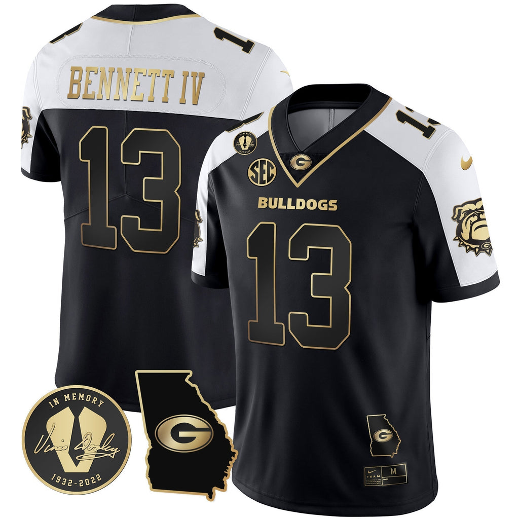 Men Georgia Bulldogs 2023 Vapor Jersey - Georgia Map - All Stitched