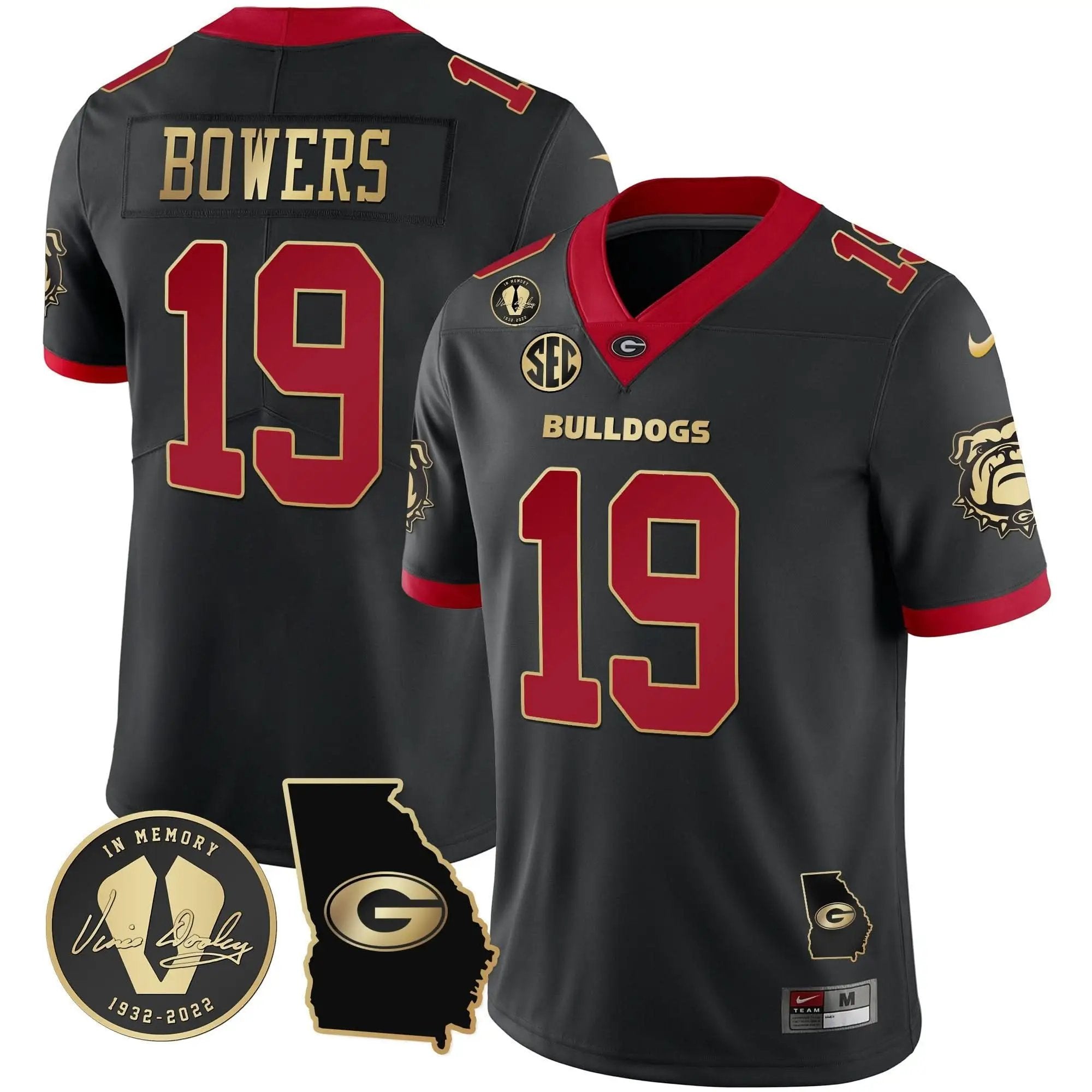 Men Georgia Bulldogs 2023 Vapor Jersey - Georgia Map