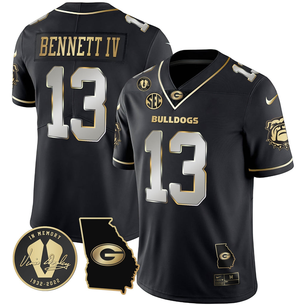 Men Georgia Bulldogs 2023 Vapor Jersey - Georgia Map - All Stitched