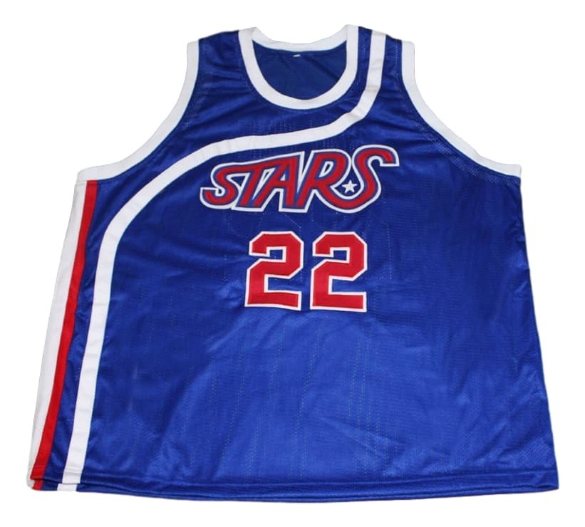 Moses Malone Jersey #22 Utah Stars Basketball Blue