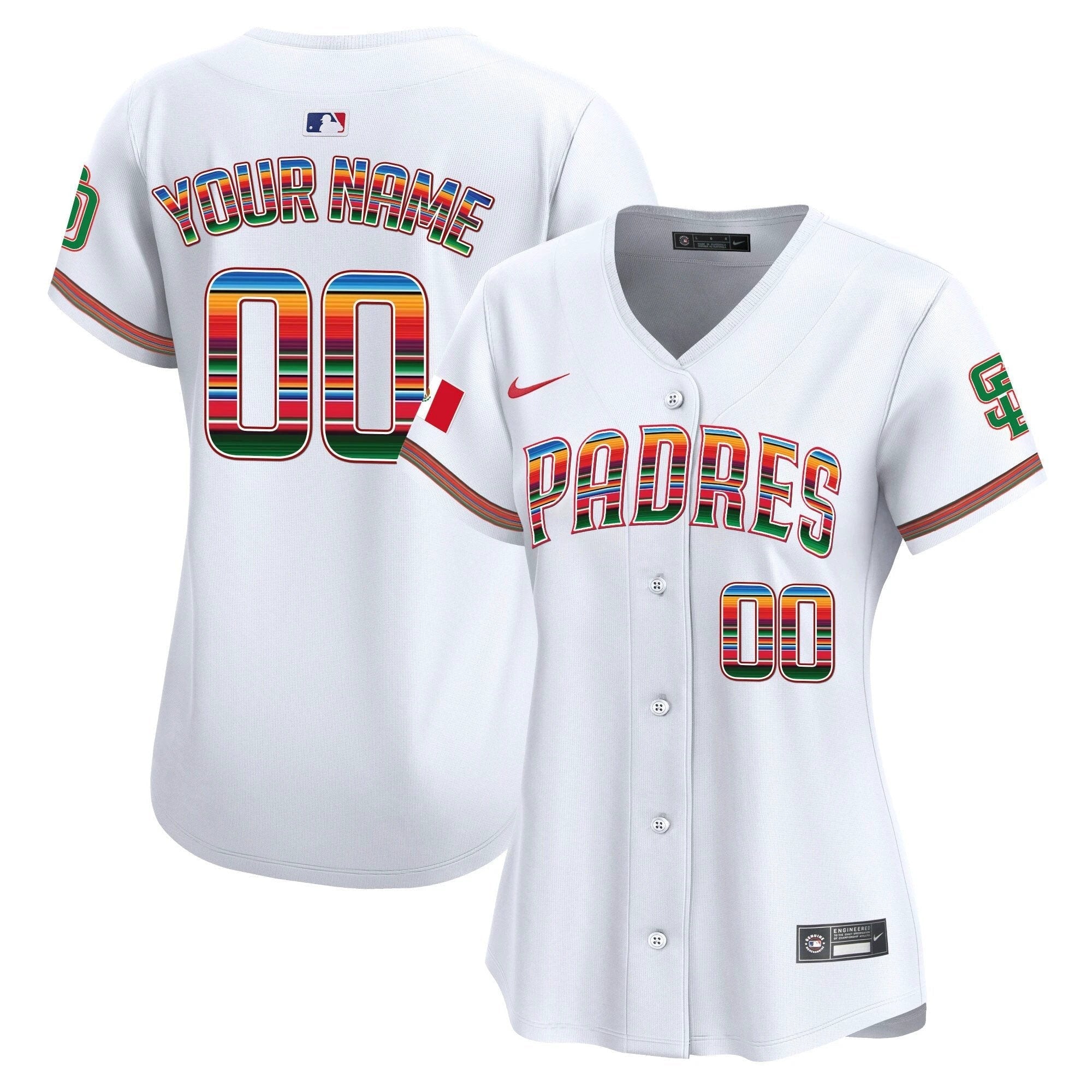 San Diego Padres Mexico Premier Limited Custom Jersey - All Stitched