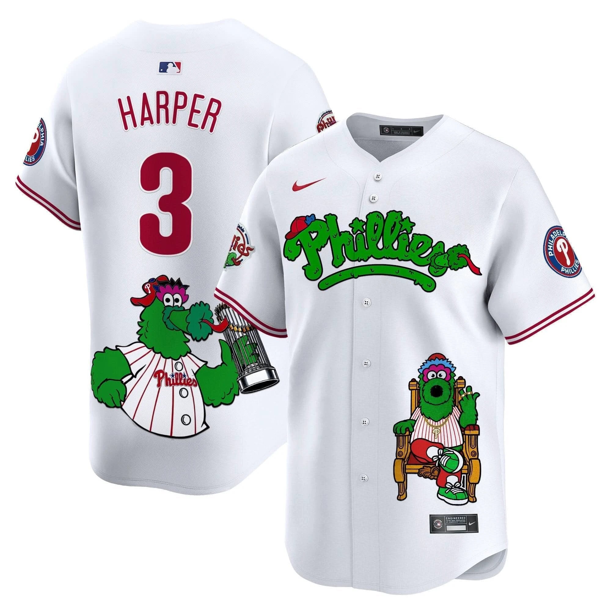 Philadelphia Phillies Phanatic Vapor Premier Limited Jersey - Printed