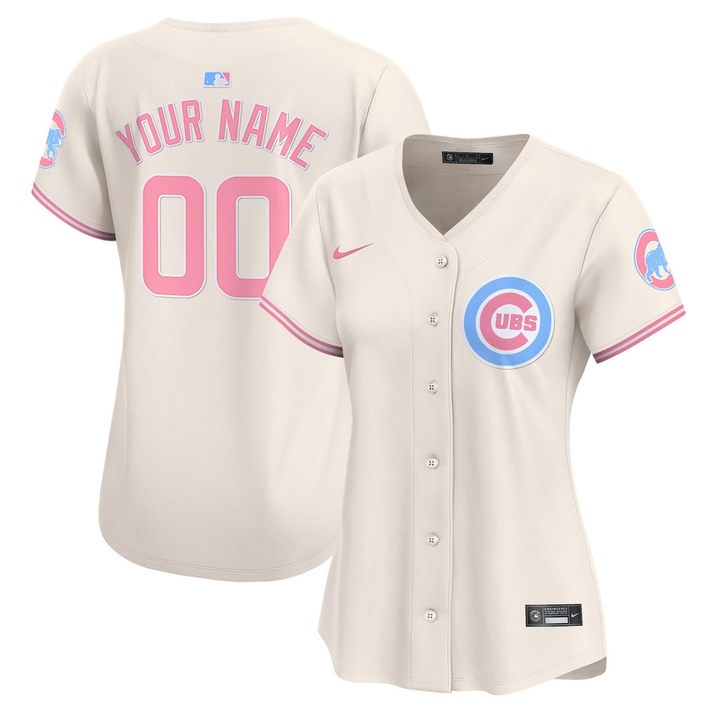 Chicago Cubs Bubblegum Pink Vapor Premier Limited Custom Jersey - All Stitched