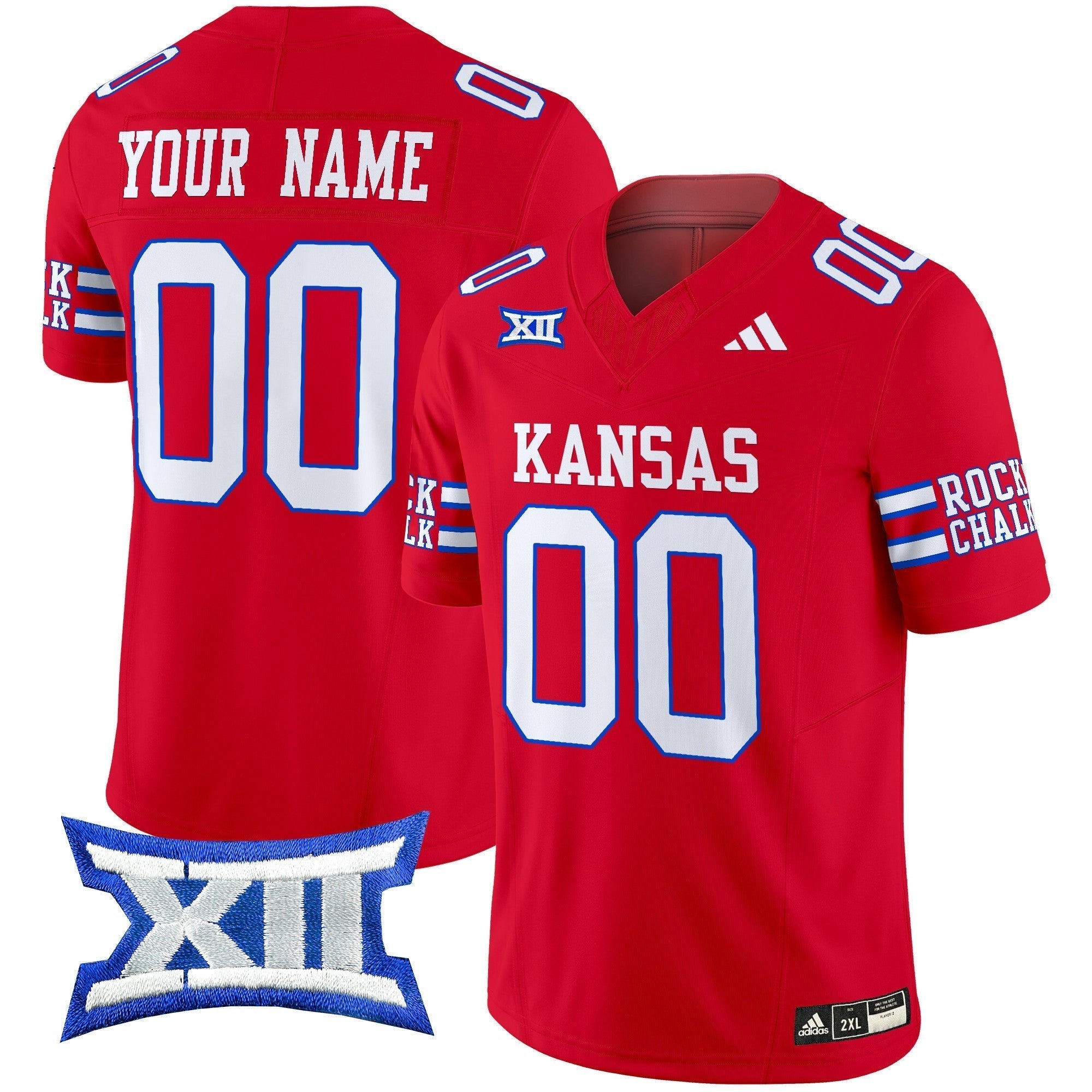 Custom Kansas Jayhawks 2024 Vapor Limited Jersey - All Stitched