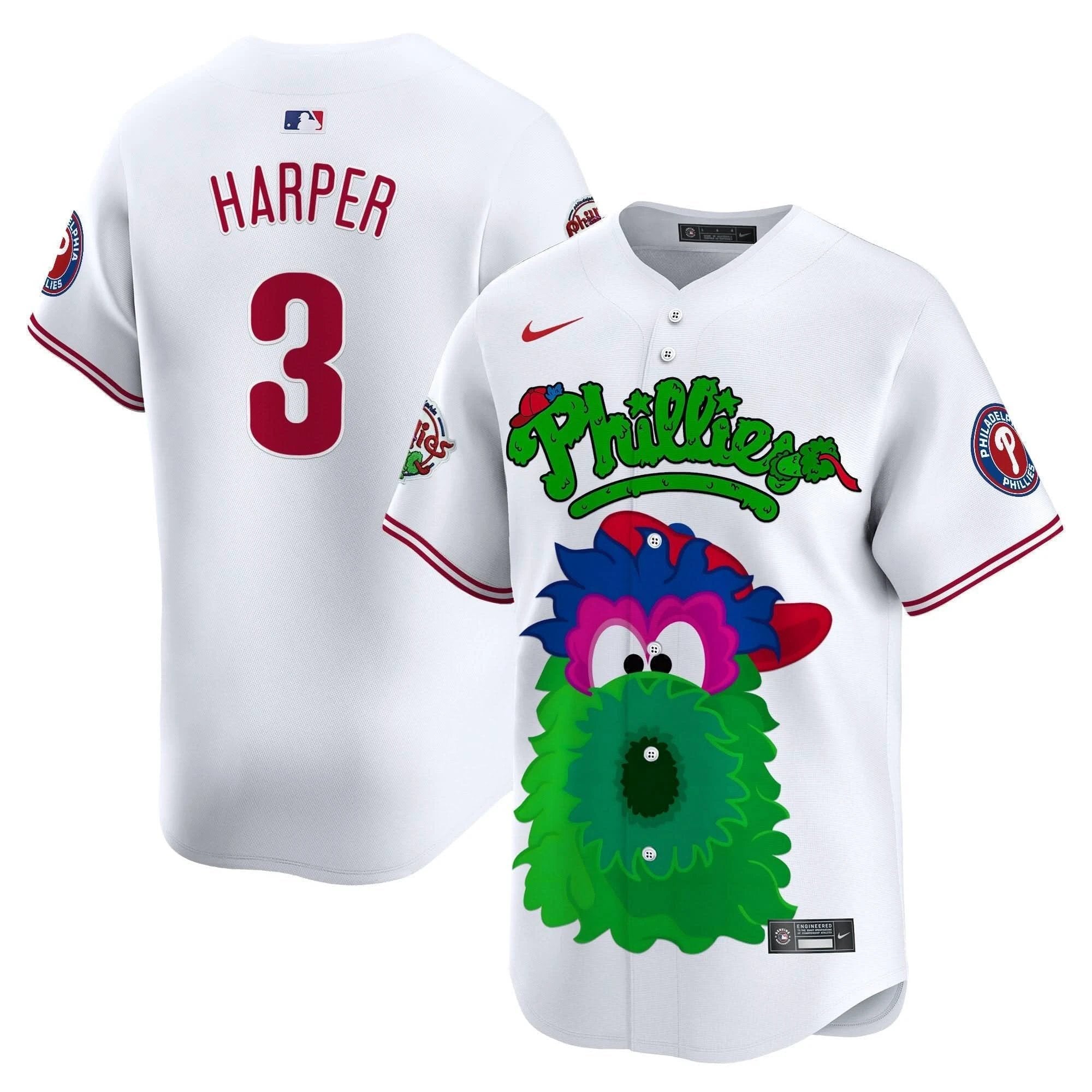 Philadelphia Phillies Phanatic Vapor Premier Limited Jersey V2- Printed
