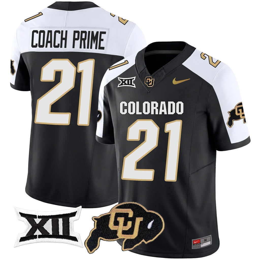 Men Colorado Buffaloes Vapor Limited Jersey V2 - Big 12 XII Patch - All Stitched