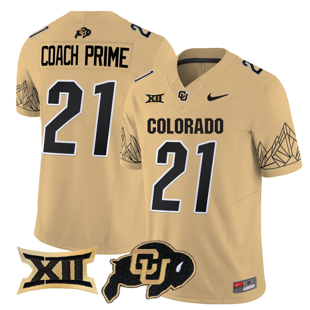 Men Colorado Buffaloes Vapor Limited Jersey V3 - Big 12 XII Patch - All Stitched