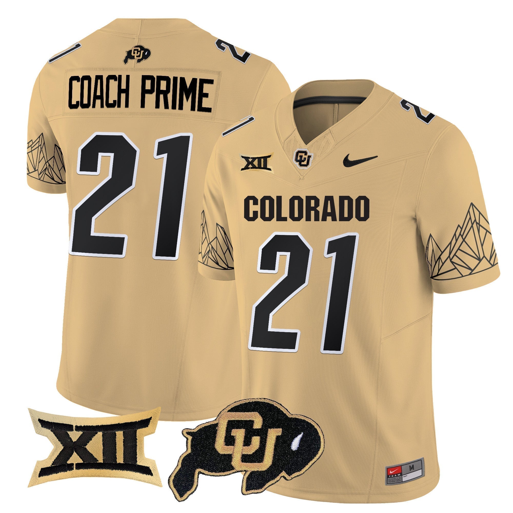 Men Colorado Buffaloes Vapor Limited Jersey V3 - Big 12 XII Patch - All Stitched