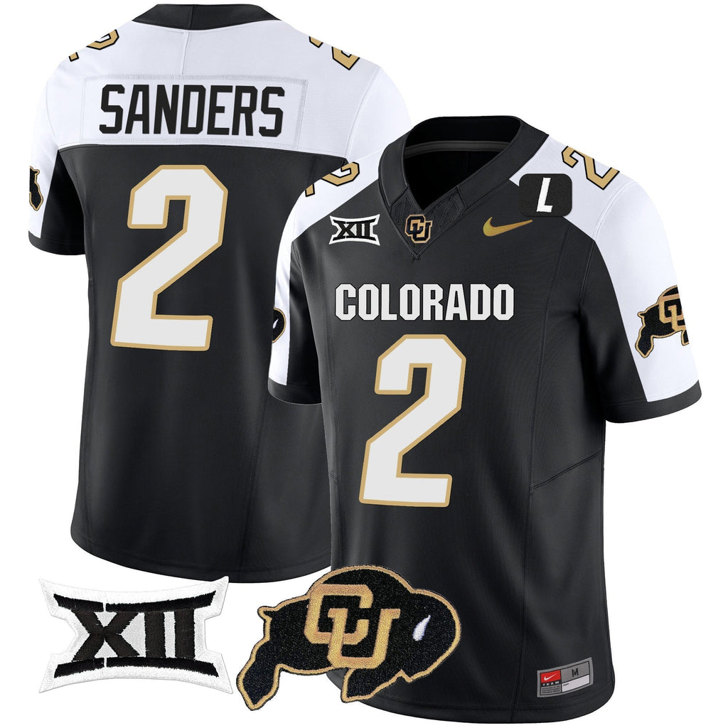 Men Colorado Buffaloes Vapor Limited Jersey V2 - Big 12 XII Patch - All Stitched
