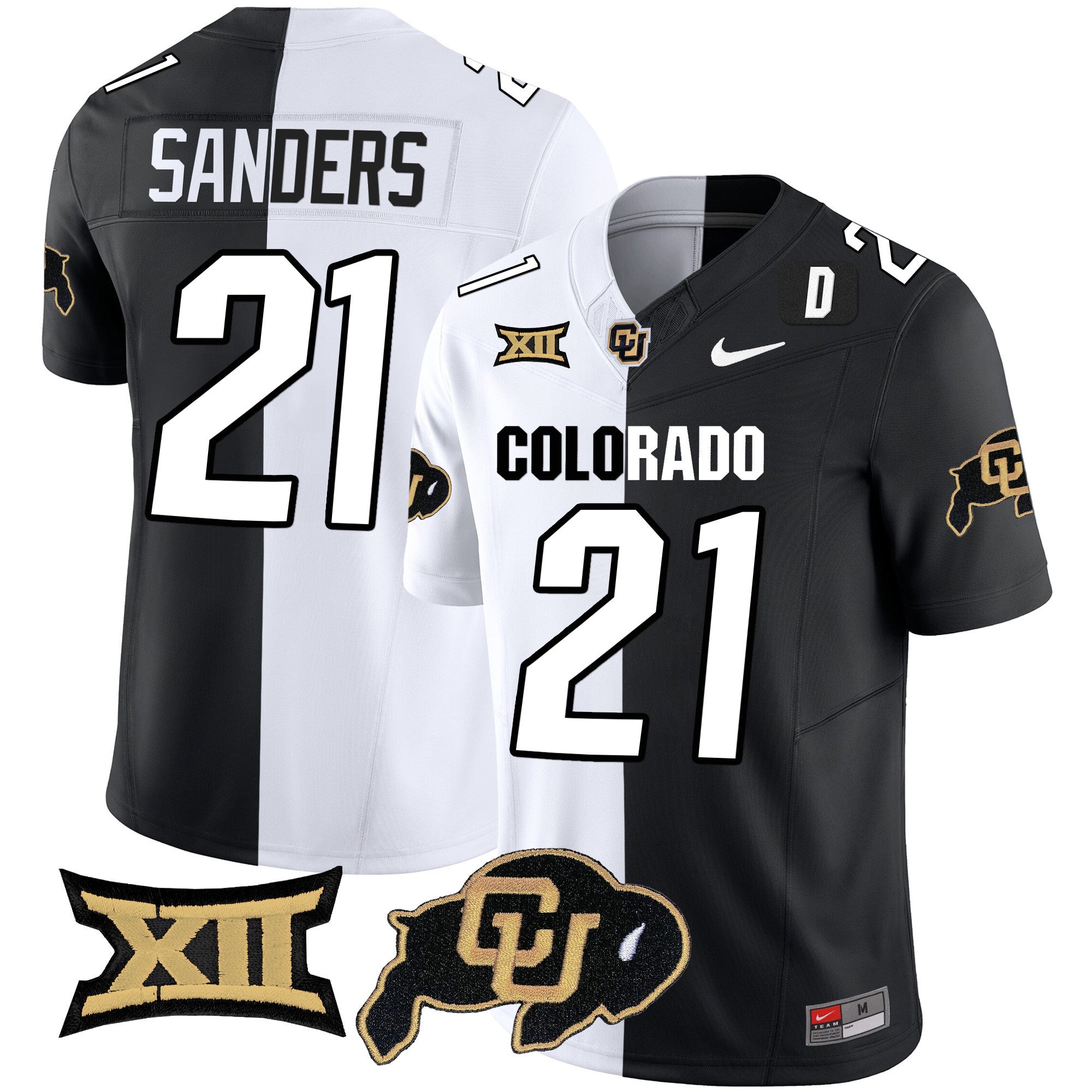 Men Colorado Buffaloes Vapor Limited Jersey V2 - Big 12 XII Patch - All Stitched