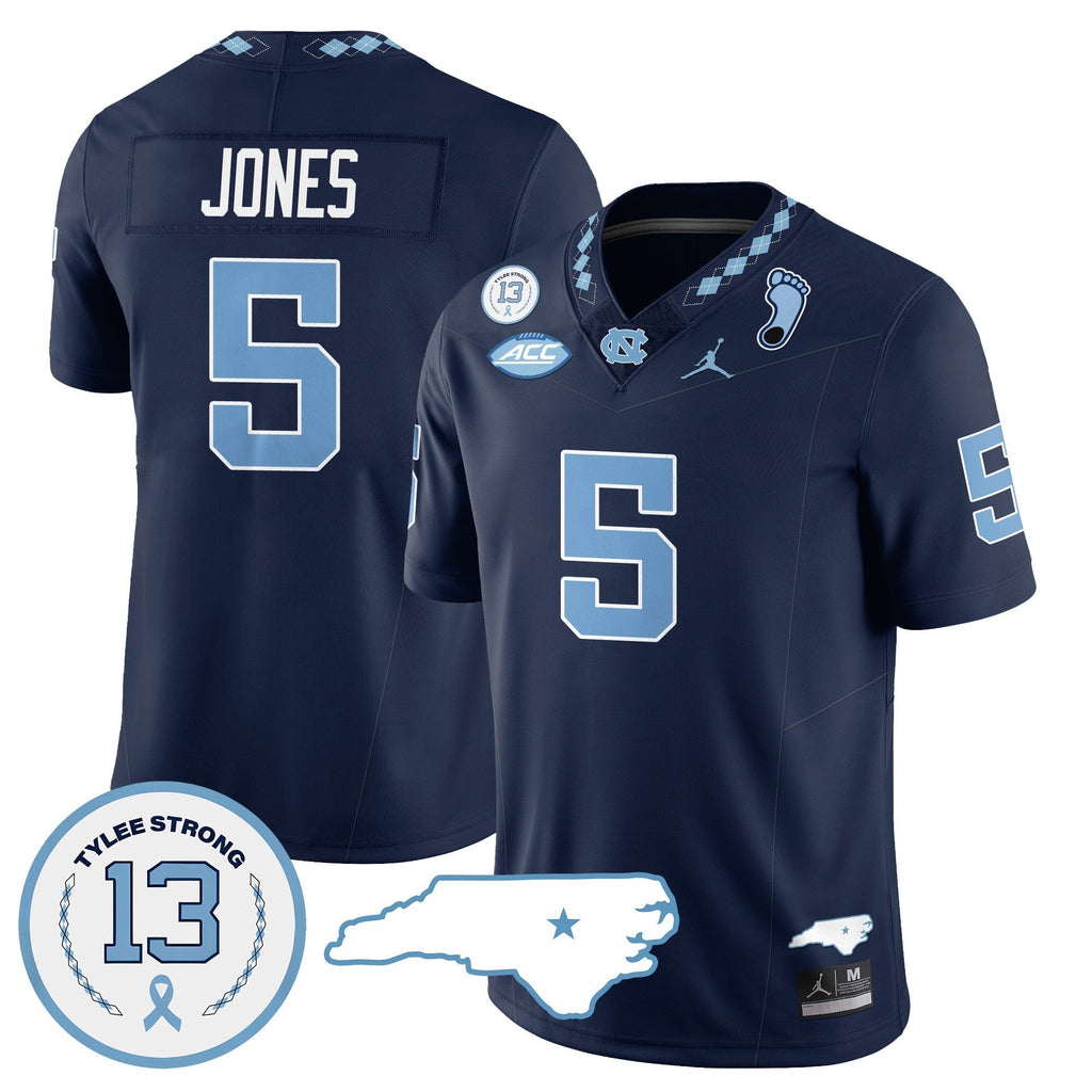 Men North Carolina Tar Heels Football 2024 Vapor Jersey - All Stitched