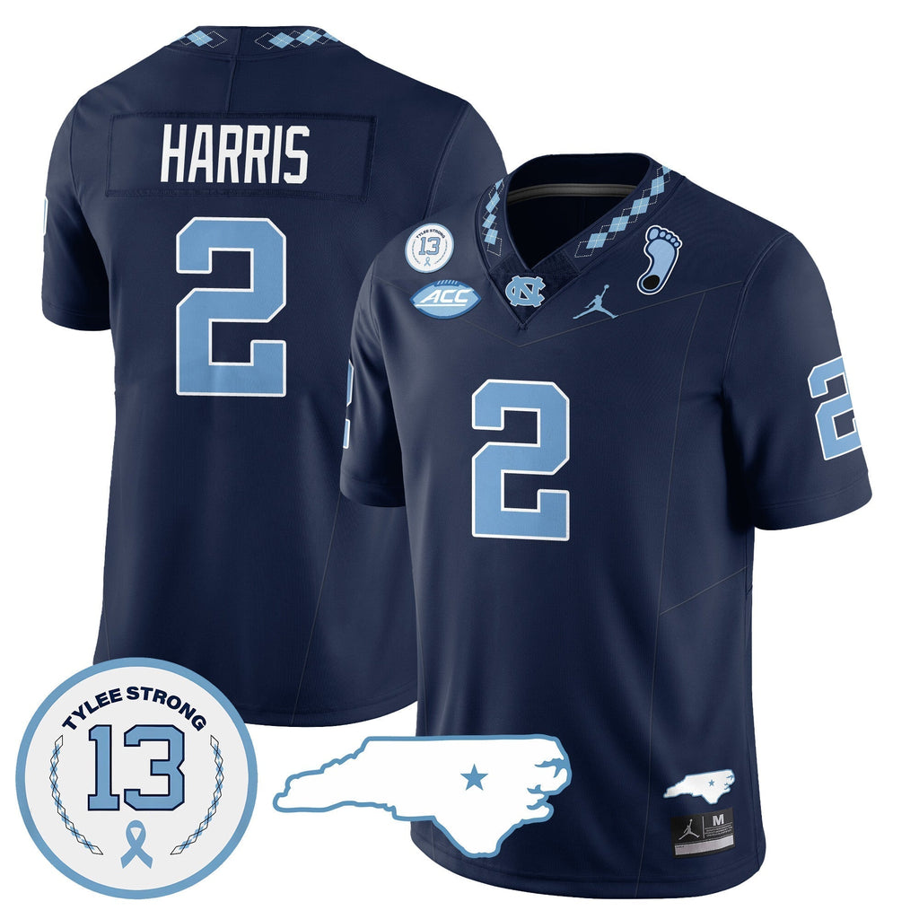 Men North Carolina Tar Heels Football 2024 Vapor Jersey - All Stitched