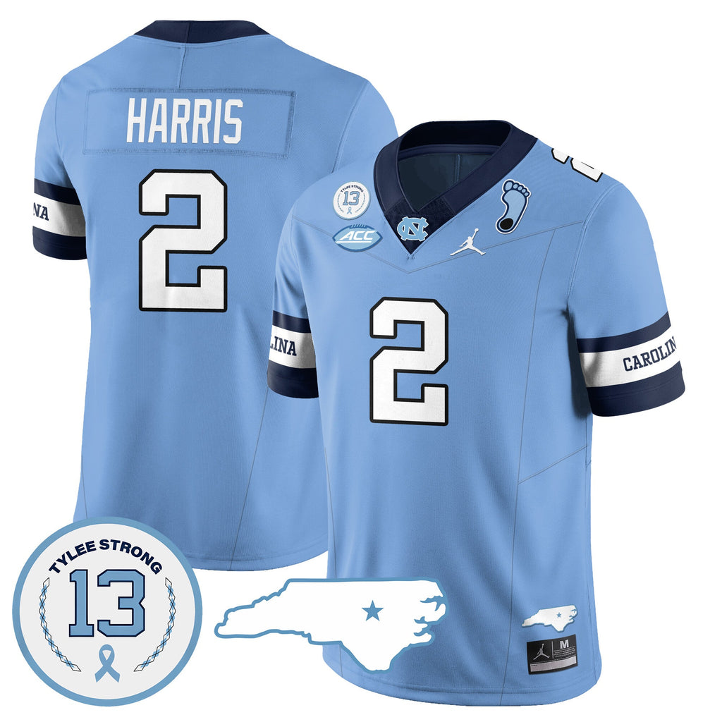 Men North Carolina Tar Heels Football 2024 Vapor Jersey - All Stitched