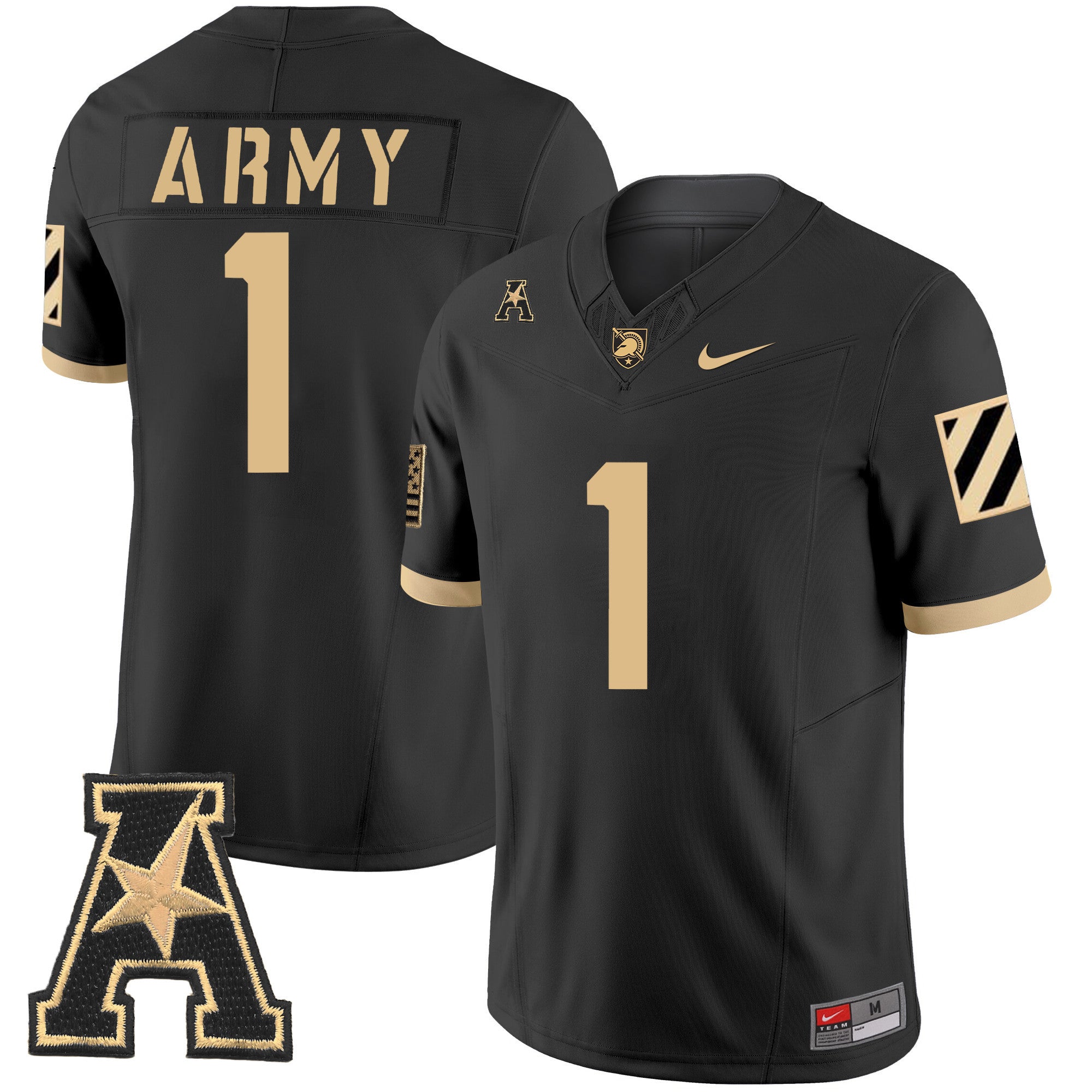 Men Army Black Knights 2024 Vapor Limited Jersey - AAC Patch - All Stitched