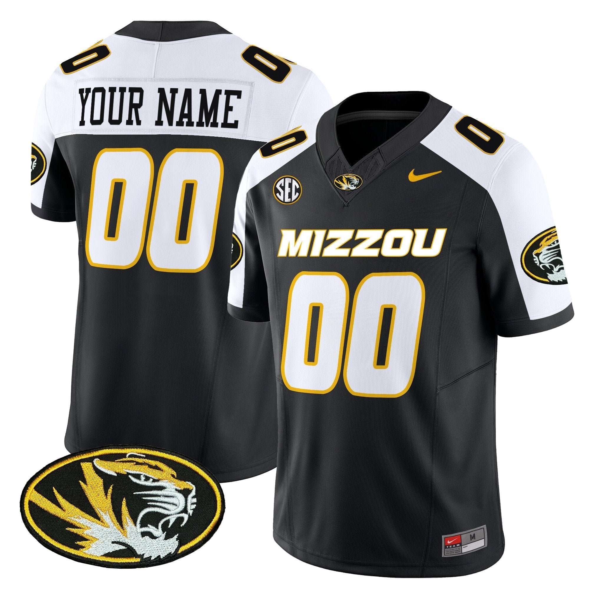 Custom Missouri Tigers Jersey Name, Number 2025 Vapor Limited All Stitched