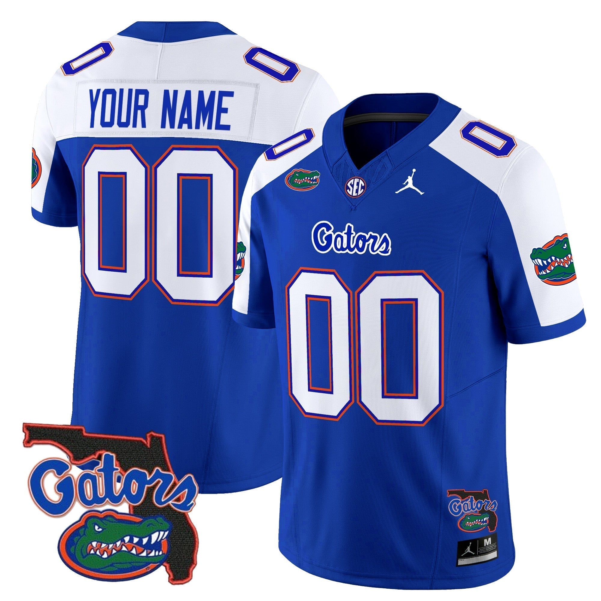 Custom Florida Gators 2024 Florida Patch Vapor Limited Jersey - All Stitched
