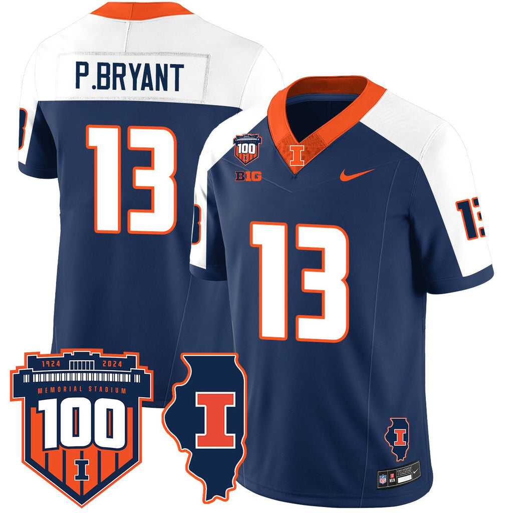 Men Illinois Football Vapor Jersey - All Stitched