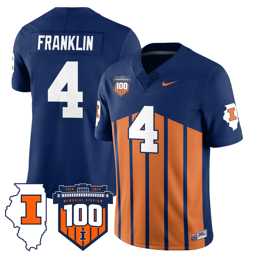 Men Illinois Football Vapor Jersey - All Stitched