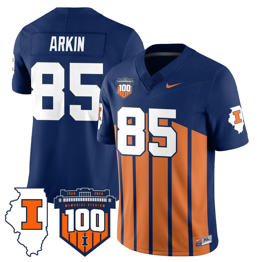 Men Illinois Football Vapor Jersey - All Stitched