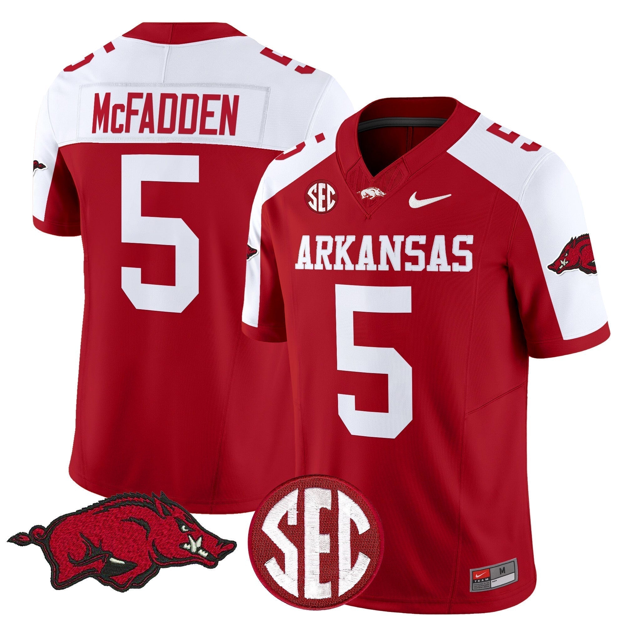 Men Arkansas Razorbacks Vapor Limited Jersey - All Stitched