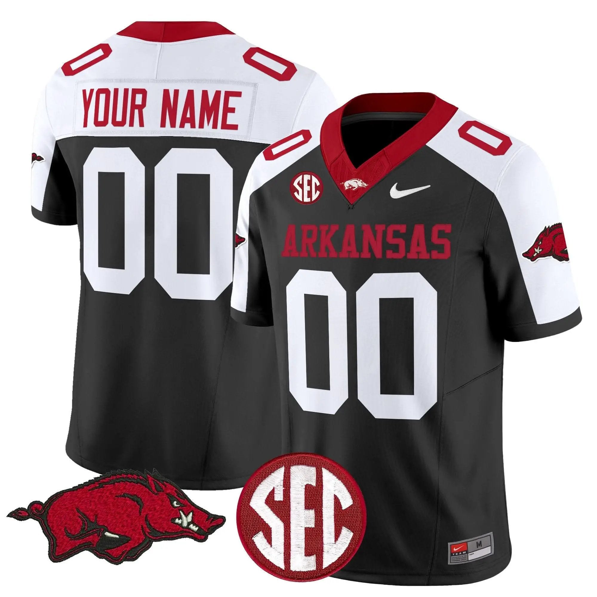 Arkansas Razorbacks Football Vapor Limited Custom Jersey