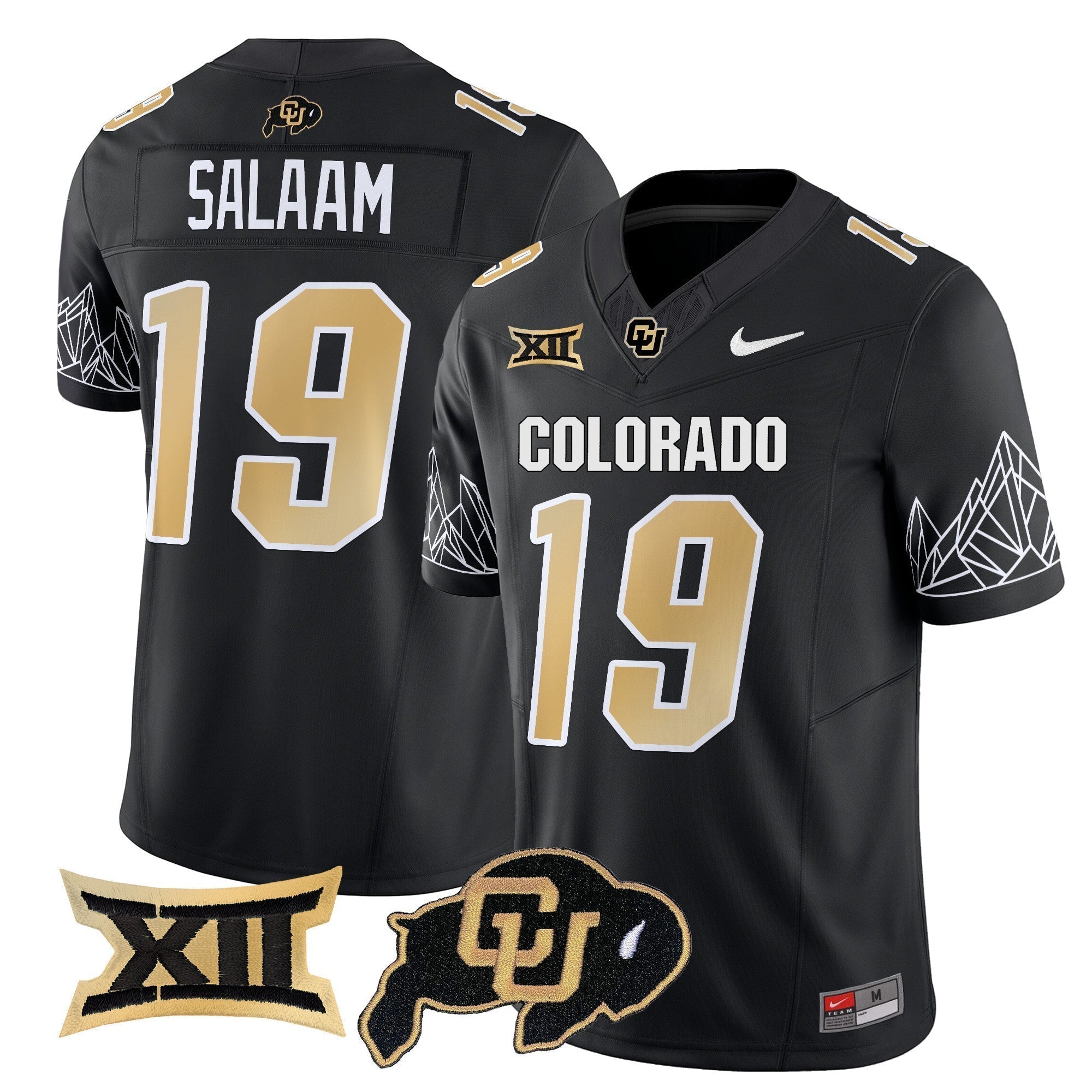 Men Colorado Buffaloes Vapor Limited Jersey V3 - Big 12 XII Patch - All Stitched