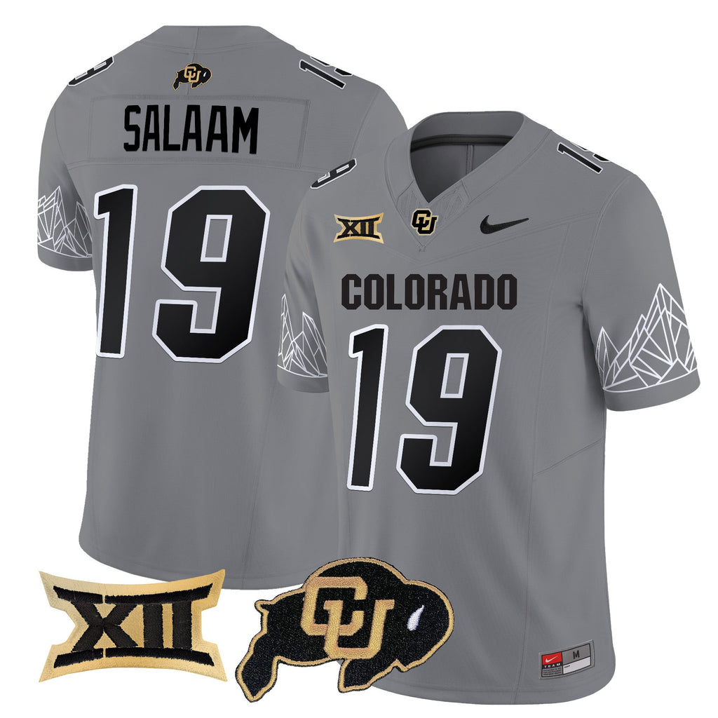 Men Colorado Buffaloes Vapor Limited Jersey V3 - Big 12 XII Patch - All Stitched