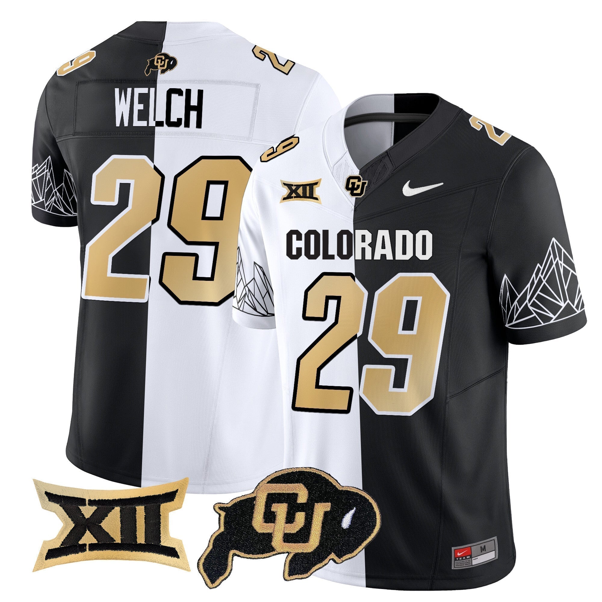 Men Colorado Buffaloes Vapor Limited Jersey V3 - Big 12 XII Patch - All Stitched
