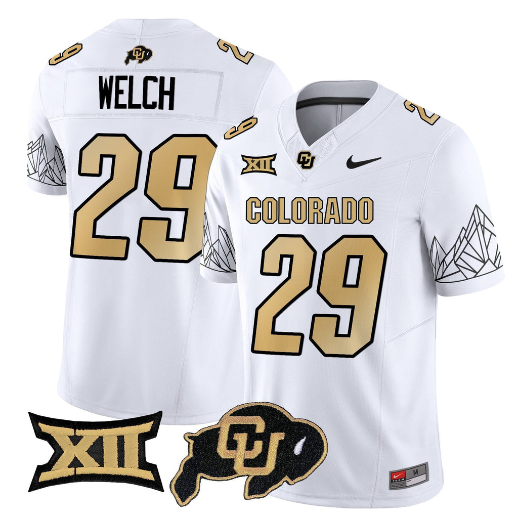 Men Colorado Buffaloes Vapor Limited Jersey V3 - Big 12 XII Patch - All Stitched