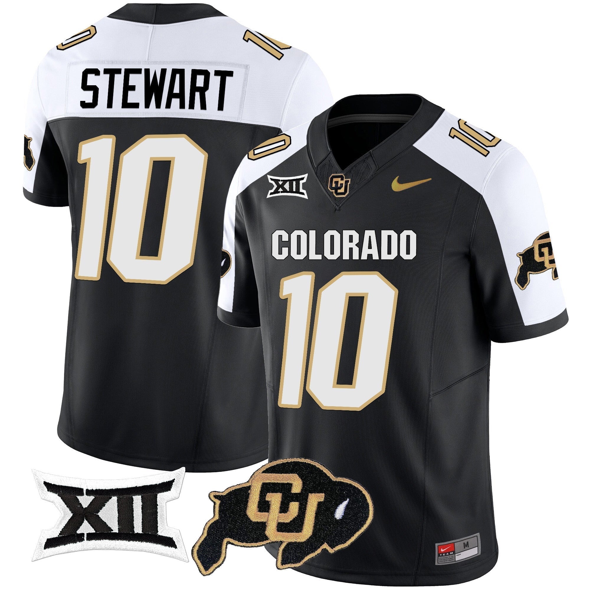 Men Colorado Buffaloes Vapor Limited Jersey V2 - Big 12 XII Patch - All Stitched