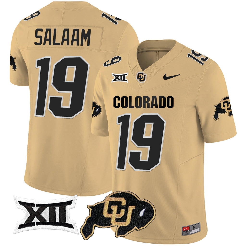 Men Colorado Buffaloes Vapor Limited Jersey V2 - Big 12 XII Patch - All Stitched