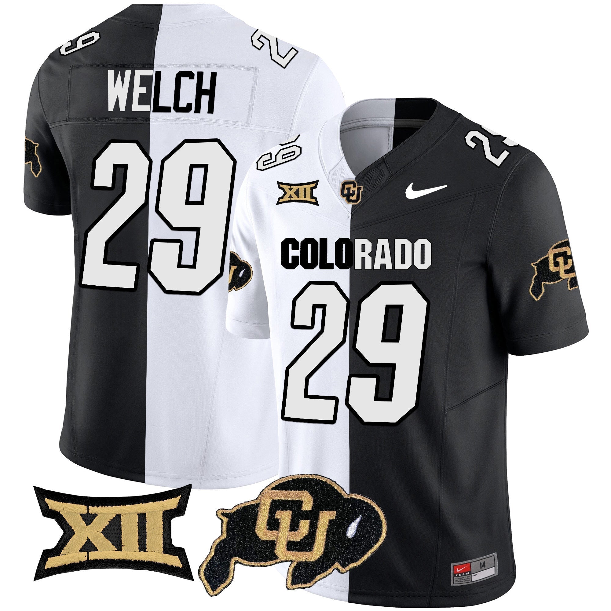 Men Colorado Buffaloes Vapor Limited Jersey V2 - Big 12 XII Patch - All Stitched