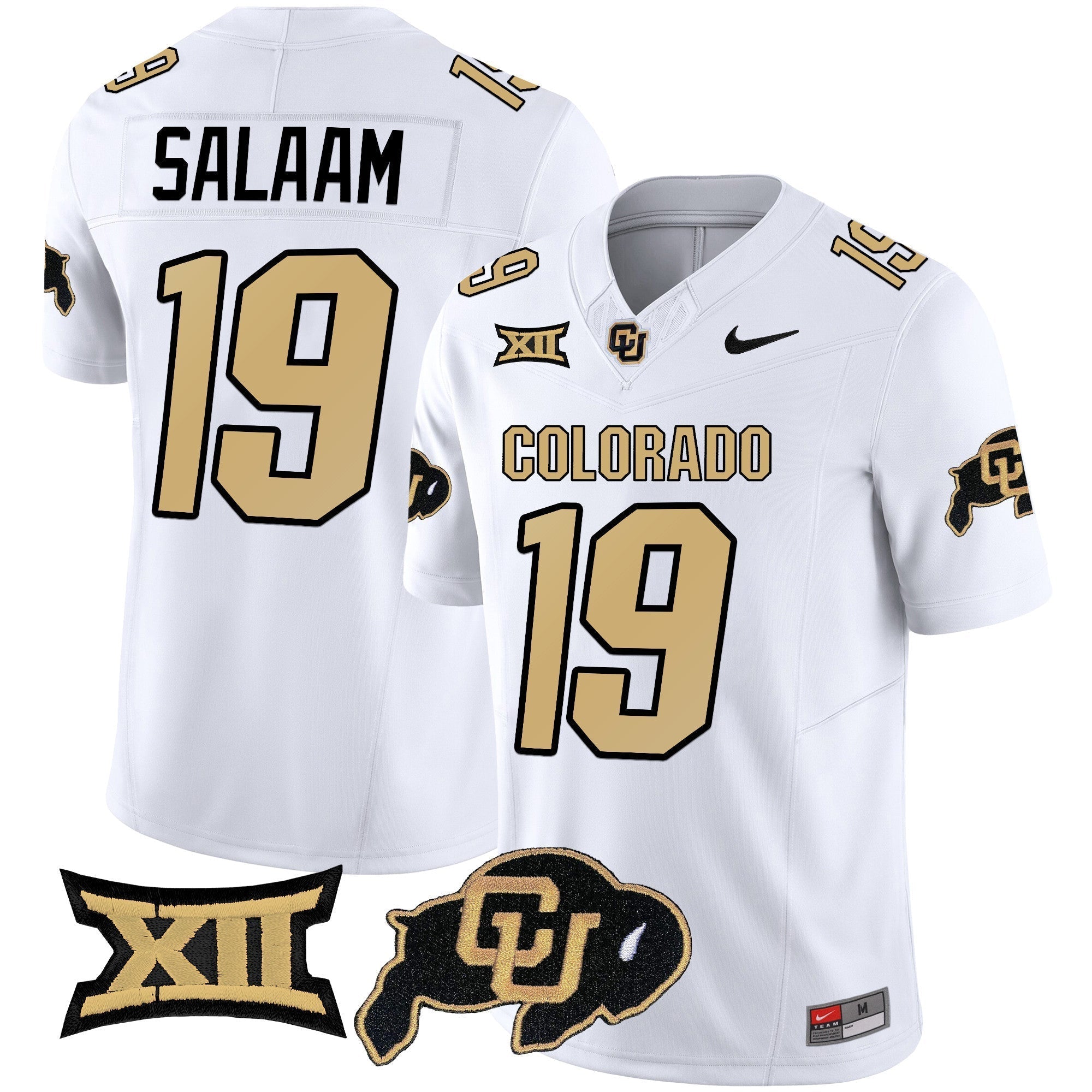 Men Colorado Buffaloes Vapor Limited Jersey V2 - Big 12 XII Patch - All Stitched