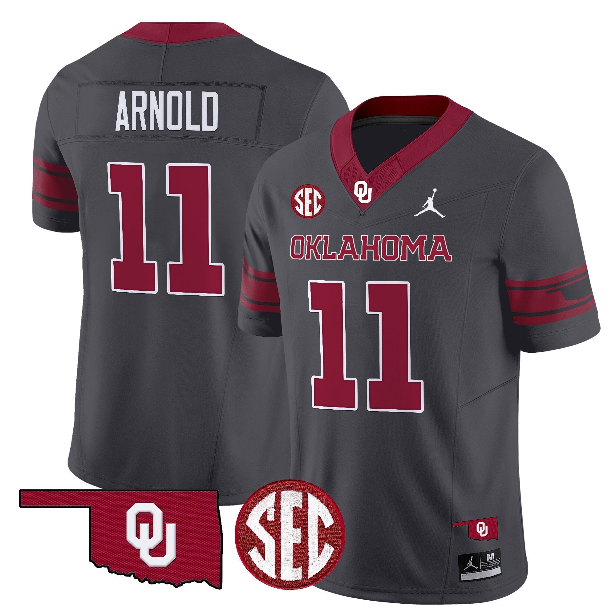 Men Oklahoma Sooners 2024 Vapor Limited Jersey - SEC Patch - All Stitched