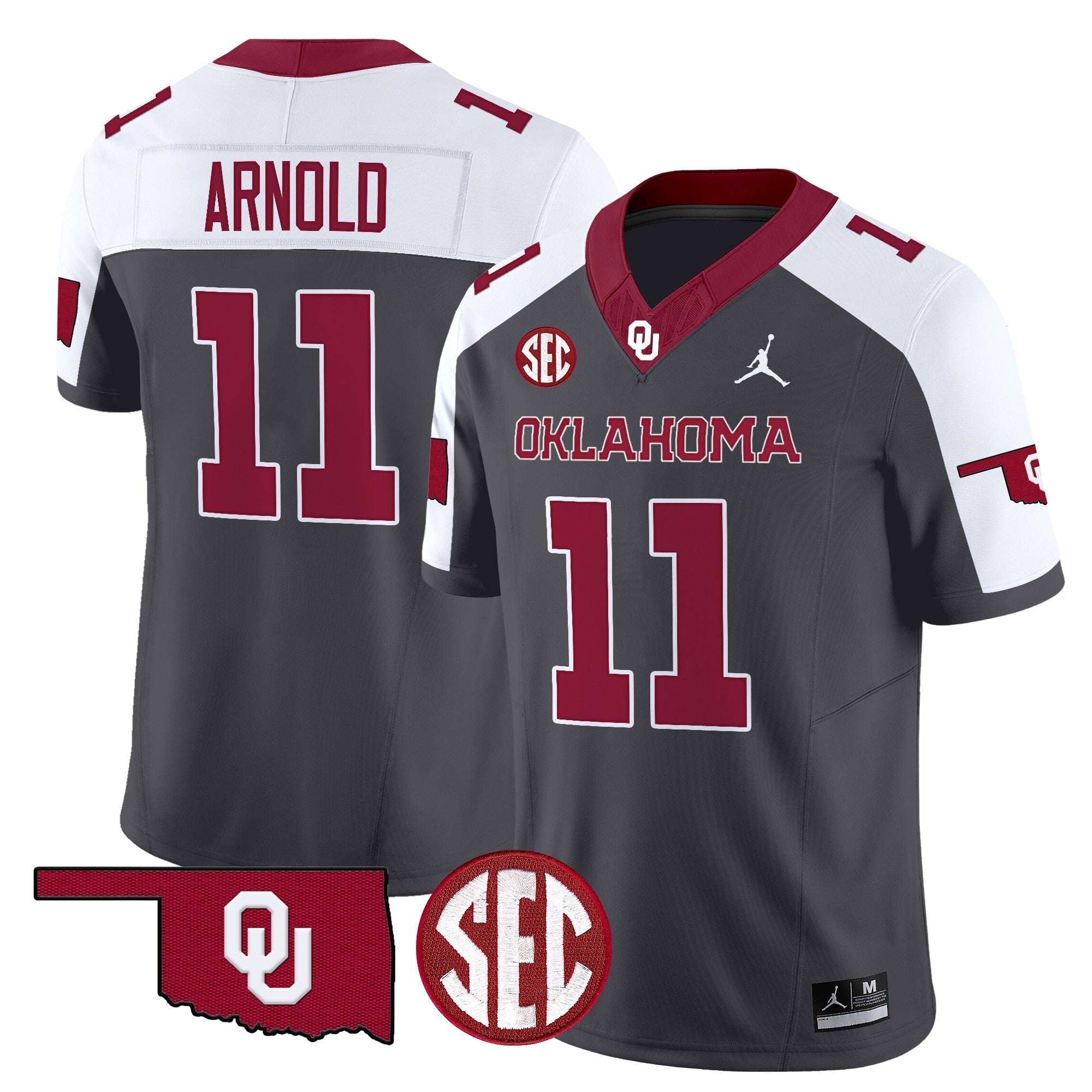 Men Oklahoma Sooners 2024 Vapor Limited Jersey - SEC Patch - All Stitched