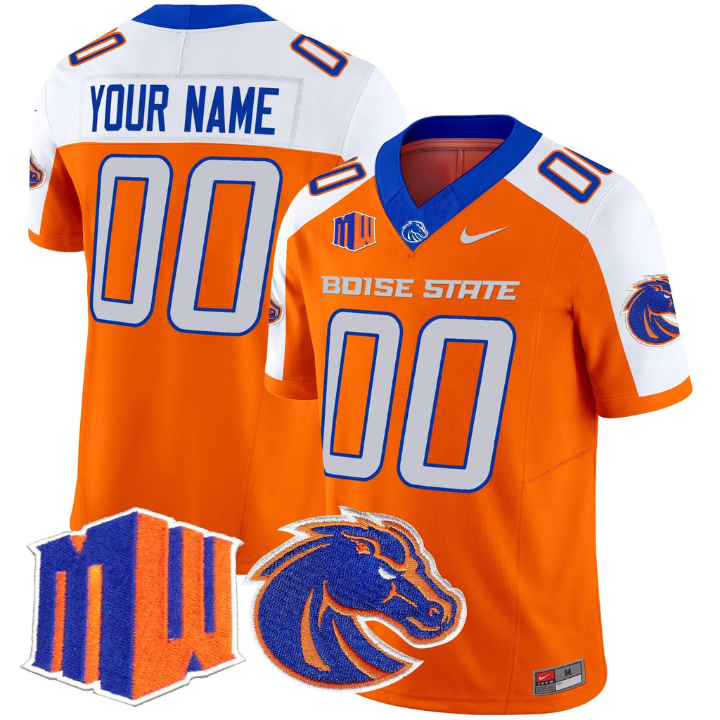 Custom Boise State Broncos Jersey Name, Number 2025 Vapor Limited All Stitched