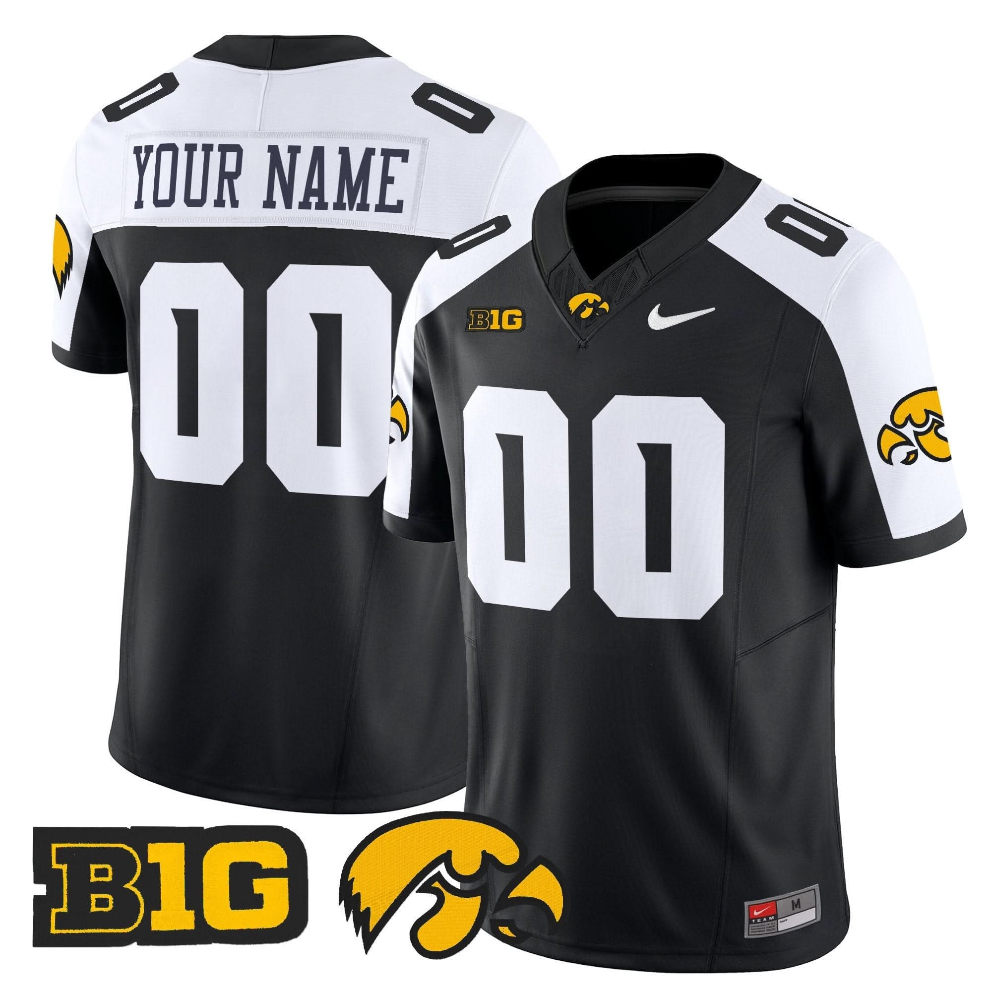 Custom Iowa Hawkeyes Jersey Name, Number 2025 Vapor Limited - All Stitched