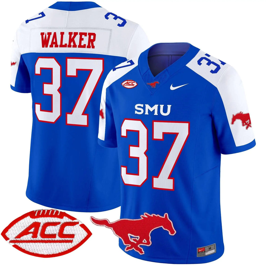 Men SMU Mustangs Football 2025 Vapor Limited Jersey - Stitched