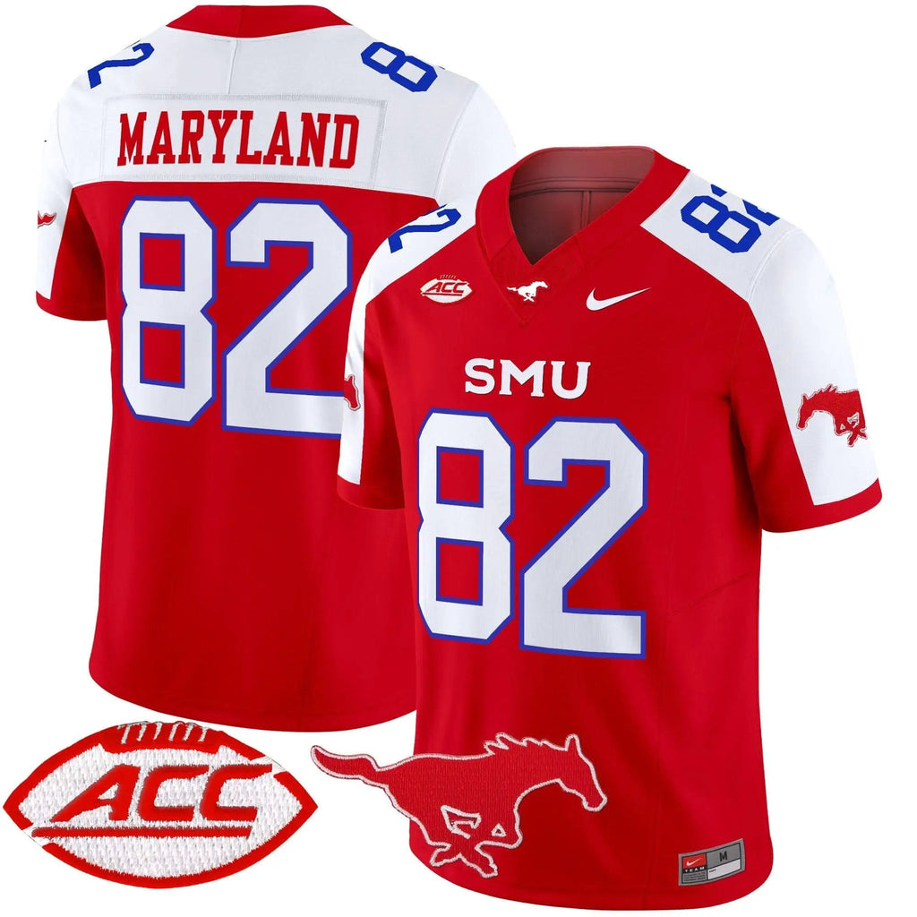 Men SMU Mustangs Football 2025 Vapor Limited Jersey - Stitched