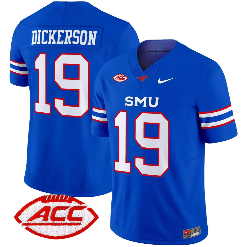 Men SMU Mustangs Football 2025 Vapor Limited Jersey - Stitched