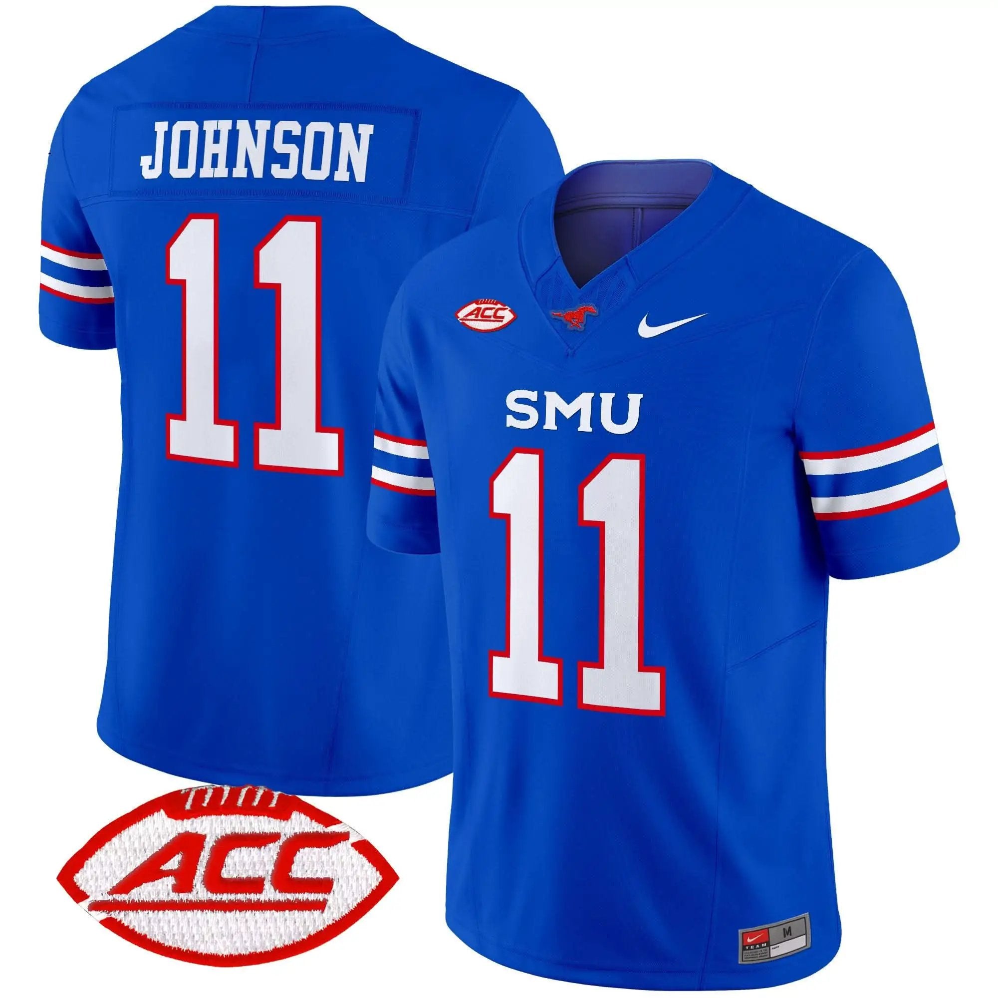 Men SMU Mustangs Football 2025 Vapor Limited Jersey - Stitched
