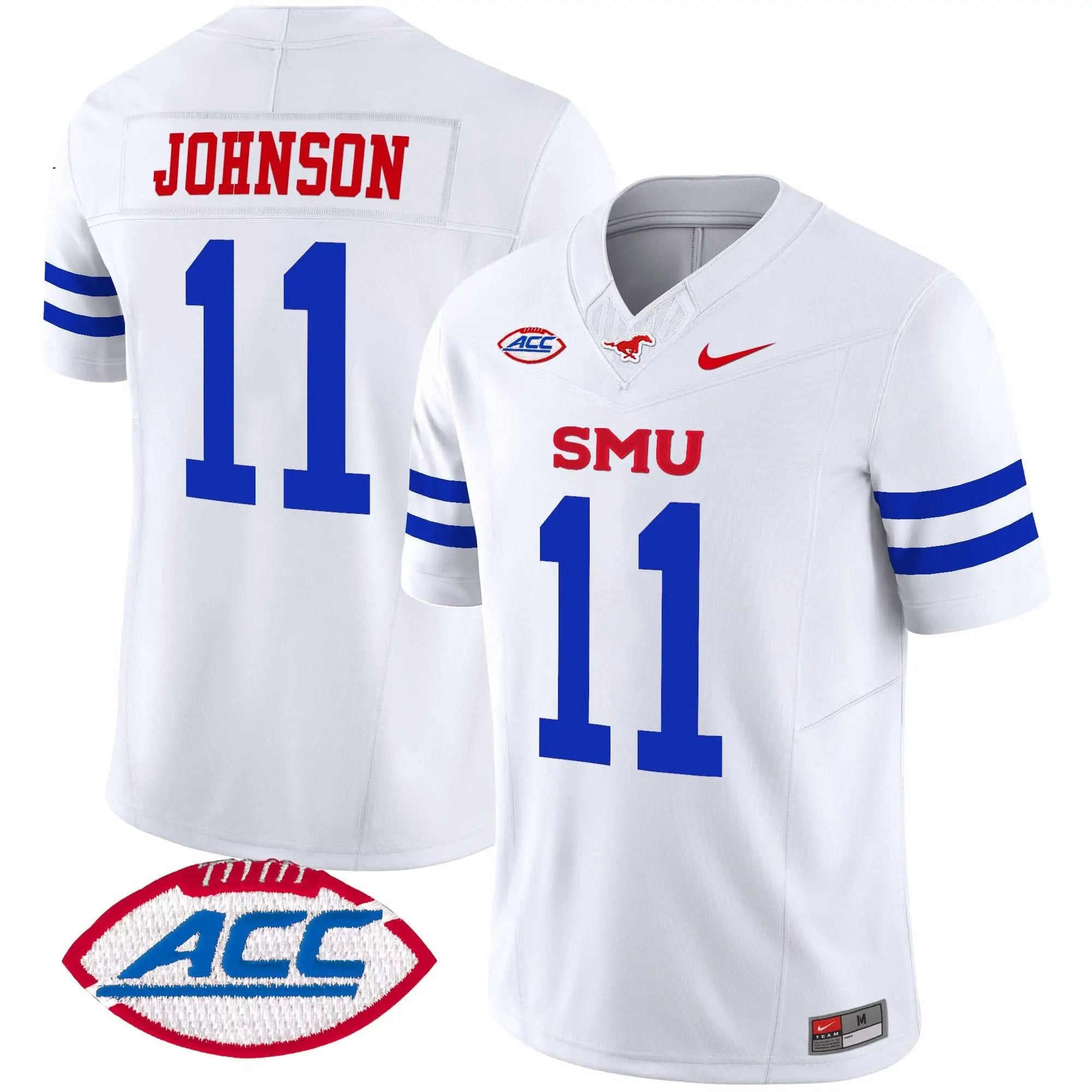 Men SMU Mustangs Football 2025 Vapor Limited Jersey - Stitched