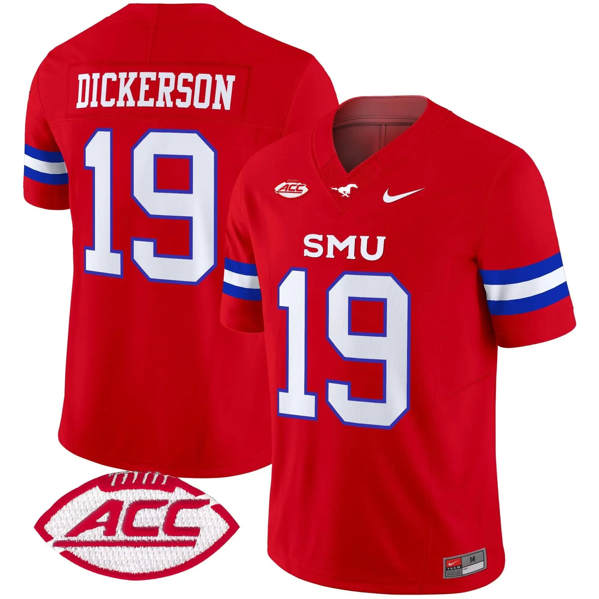 Men SMU Mustangs Football 2025 Vapor Limited Jersey - Stitched