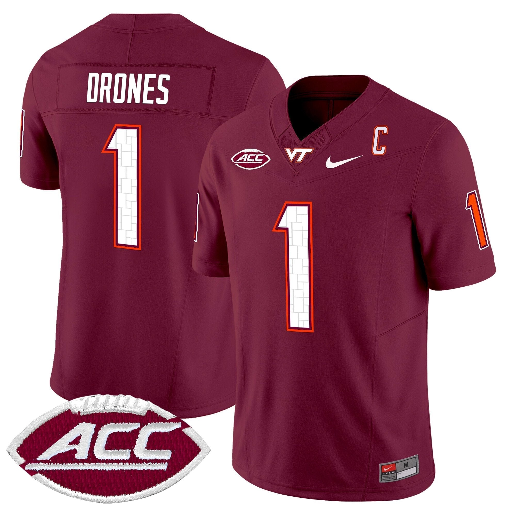 Virginia Tech Hokies 2025 Vapor Limited Jersey - All Stitched